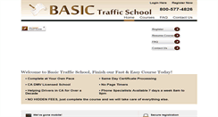 Desktop Screenshot of basictrafficschool.org