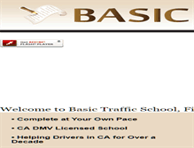 Tablet Screenshot of basictrafficschool.org